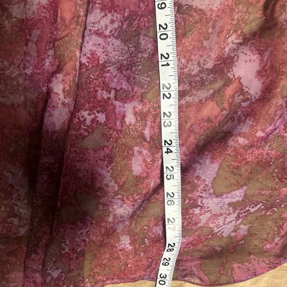 Anna Sui 100% Silk Pleated Ombre Cocktail Dress Size 0 – Yellow/Brown/Pink - Picture 5 of 6